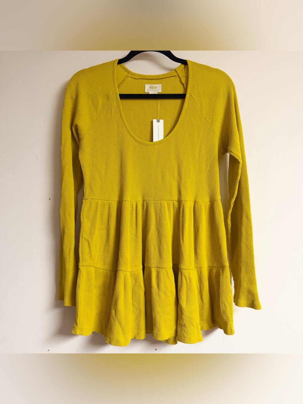 NWT Anthropologie Maeve Maeve Samina Thermal Babydoll Top Size Medium - Picture 4 of 10